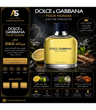 عطر دولچه اند گابانا مردانه (Dolce & Gabbana Pour Homme)